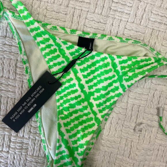 Triangl Swimwear Bikini Set Lime Green Size M/L - Picture 3 of 6